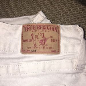 True religion denim shorts